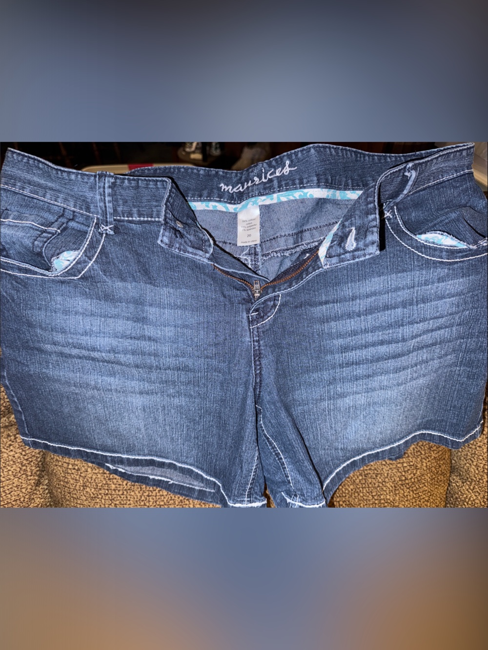 Maurices Dark Indigo Denim Slim Women’s Shorts